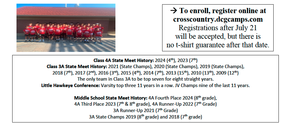 DCG Cross Country Camp